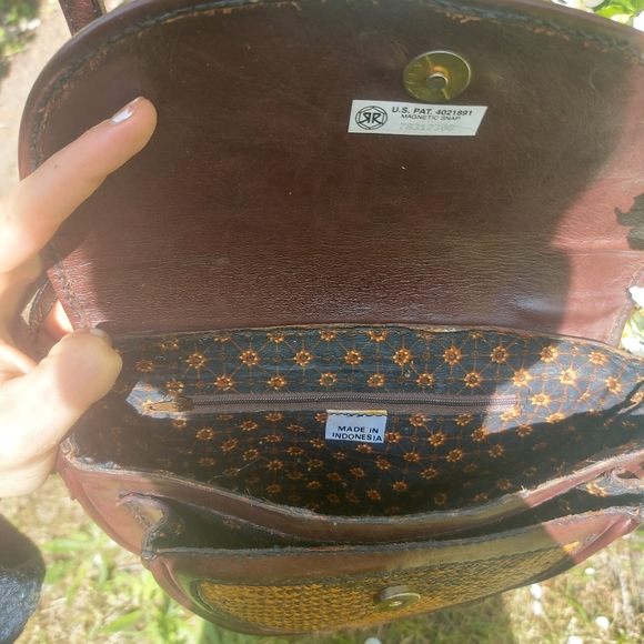 Immaculate 80s Indonesian rattan and leather bag🌿 - Picture 3 of 4